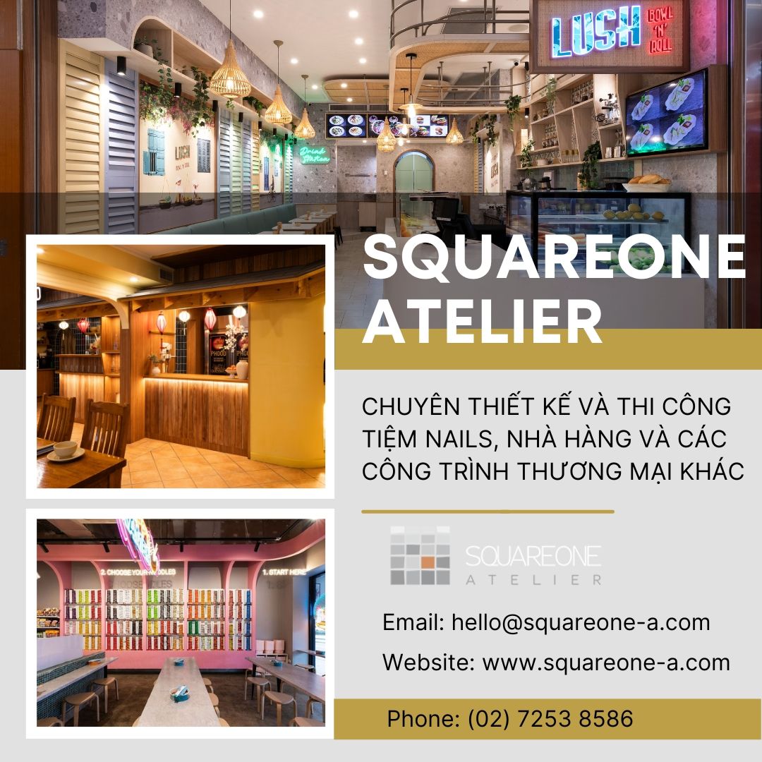 Squareone Atelier - Chuyên Thiết Kế, Thi Công Tiệm Nails