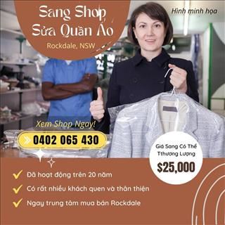 Sang shop sửa quần áo, đồ dạ hội, đồ cưới vùng Rockdale NSW