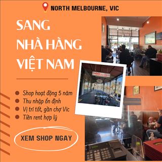 Cần sang nhà hàng Việt ở North Melbourne, gần chợ Victoria