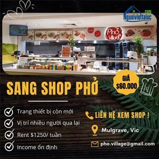 Sang shop take away vị trí đẹp tại food court vùng Mulgrave, Vic