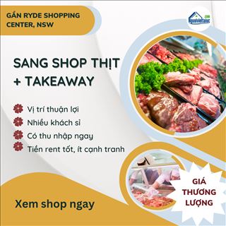 Sang lại shop thịt và take away trong shopping gần Ryde, NSW