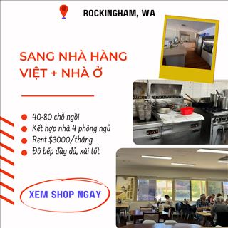 Nhà hàng vùng Rockingham gần trường học, shopping center cần sang