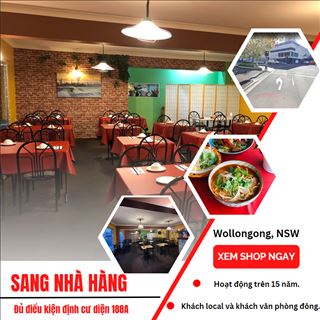 Sang nhà hàng vùng Wollongong, đủ tiêu chuẩn làm visa 188A