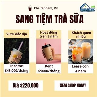 Cần sang tiệm trà sữa thu nhập ổn định trong Westfiled Melbourne