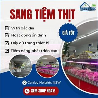 Sang lại tiệm thịt income tốt, vị trí đắc địa tại Canley Heights