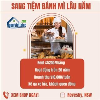Sang lại tiệm bánh mì lâu năm, rent rẻ vùng Revesby, NSW