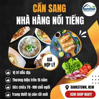 Sang nhà hàng nổi tiếng tại vị trí đắc địa nhất vùng Bankstown