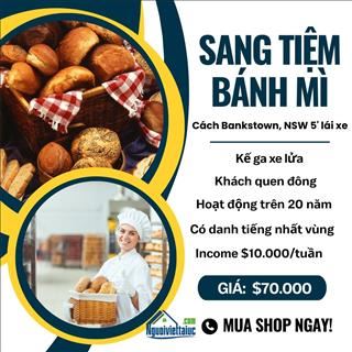 Cần sang tiệm bánh mì cách Bankstown, NSW 5 phút lái xe