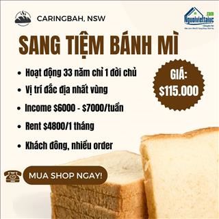 Cần sang tiệm bánh mì trên 30 năm, cách Bankstown 30 phút