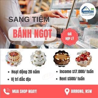 Sang lại tiệm bánh ngọt lợi nhuận cao vùng Birrong, NSW
