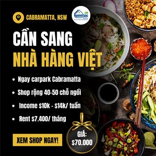 Sang nhà hàng Việt income cao ngay carpark Cabramatta, NSW