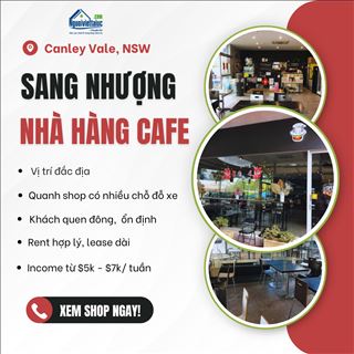 Sang nhà hàng cafe income ổn định trong Car wash vùng Canley Vale