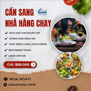 Sang nhà hàng chay tại khu chợ người Việt Cabramatta chỉ $88.000