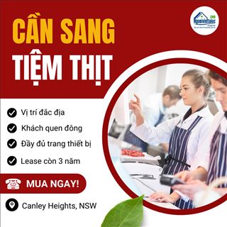 Sang tiệm thịt đông khách lợi nhuận tốt vùng Canley Heights, NSW