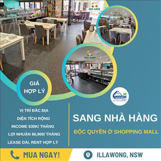 Sang nhà hàng Việt độc quyền, vị trí đắc địa vùng Illawong, NSW
