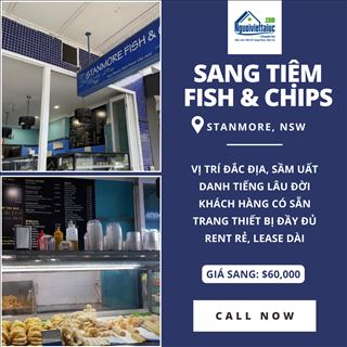 Sang tiệm Fish and Chips lâu đời, vị trí đắc địa ở Stanmore, NSW