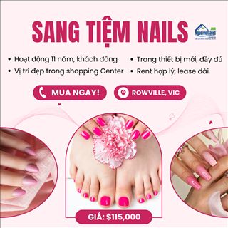 Sang shop nails đông khách trong shopping Center vùng Rowville, Vic