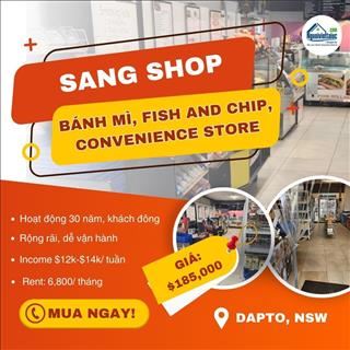 Sang shop bánh mì thịt, Fish & Chip, Convenience store ở Dapto, NSW