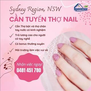 Shop nails cần tuyển thợ bột, chân tay nước, lương cao