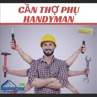 Cần tuyển 2 thợ phụ handyman không yêu cầu kinh nghiệm
