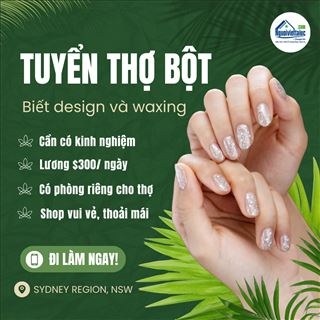 Shop nail cách Sydney 3,5 tiếng cần thợ bột, lương $300/ngày